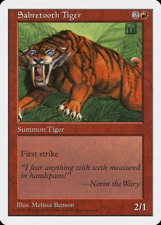 Sabretooth Tiger [Fifth Edition] | Exor Games Truro