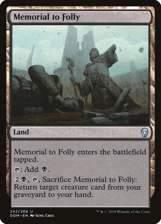 Memorial to Folly [Dominaria] | Exor Games Truro