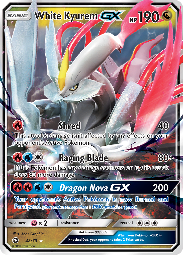 White Kyurem GX (48/70) [Sun & Moon: Dragon Majesty] | Exor Games Truro