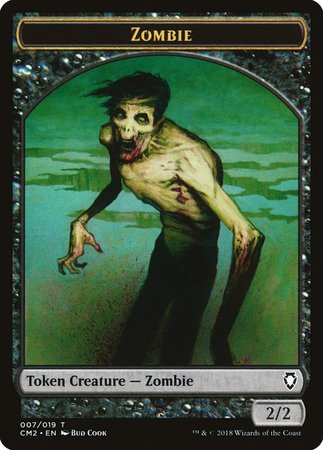 Zombie Token [Commander Anthology Volume II Tokens] | Exor Games Truro