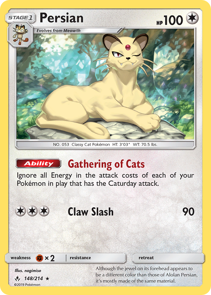 Persian (148/214) [Sun & Moon: Unbroken Bonds] | Exor Games Truro