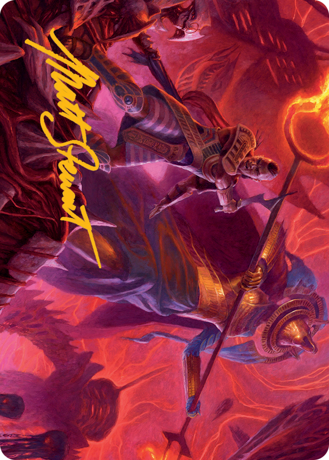Djeru and Hazoret Art Card (Gold-Stamped Signature) [March of the Machine Art Series] | Exor Games Truro