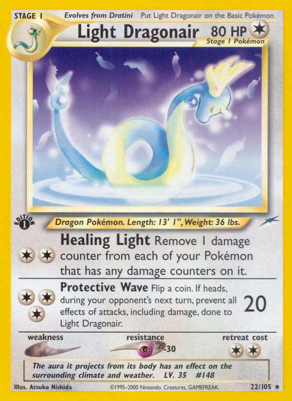 Light Dragonair (22/105) [Neo Destiny 1st Edition] | Exor Games Truro