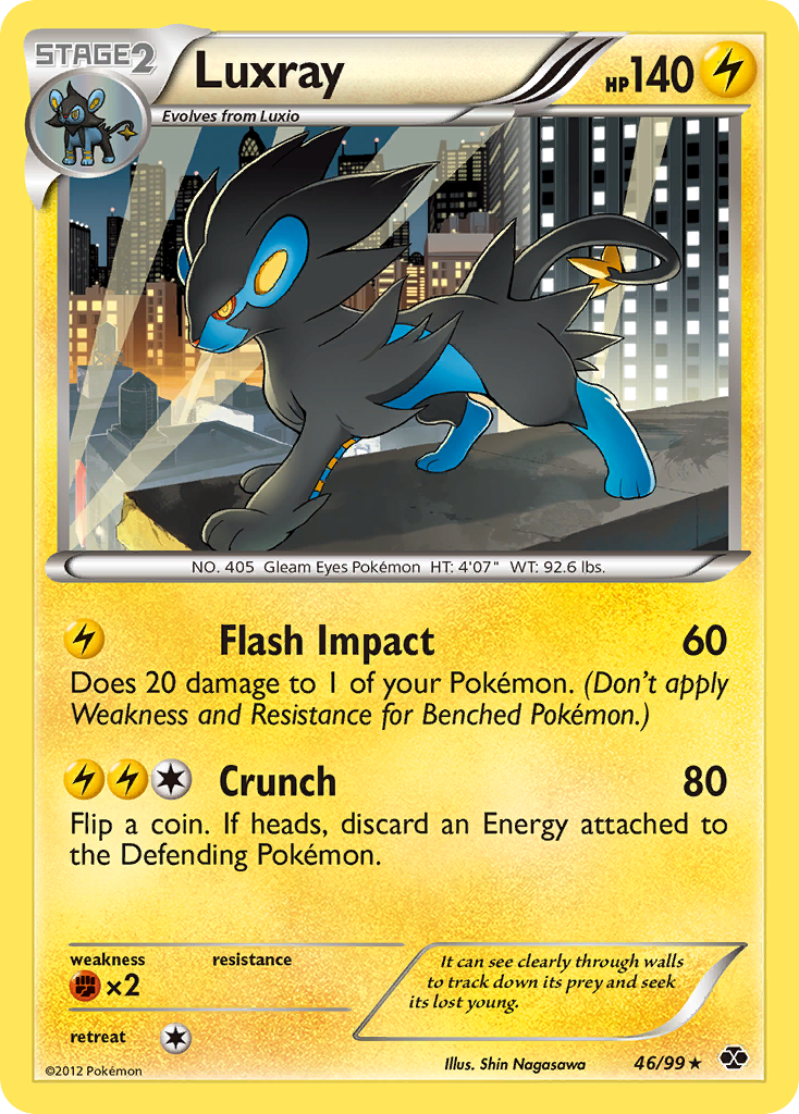 Luxray (46/99) [Black & White: Next Destinies] | Exor Games Truro