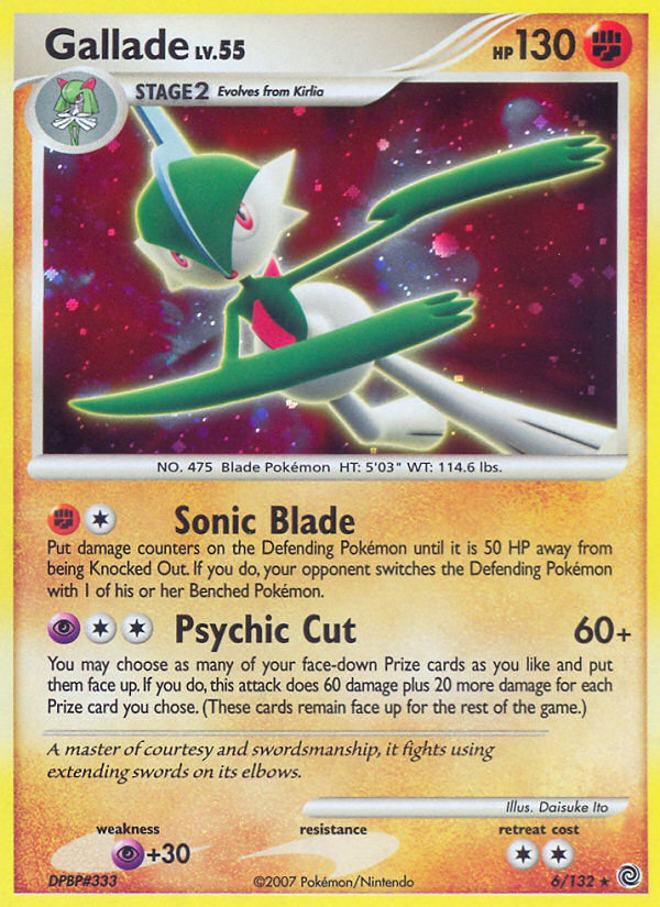 Gallade (6/132) [Diamond & Pearl: Secret Wonders] | Exor Games Truro