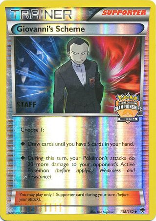 Giovanni's Scheme (138/162) (Championship Promo Staff) [XY: BREAKthrough] | Exor Games Truro