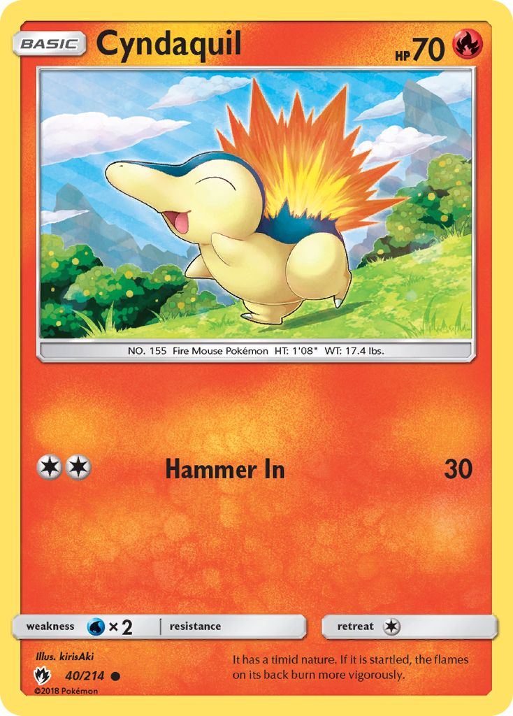 Cyndaquil (40/214) [Sun & Moon: Lost Thunder] | Exor Games Truro