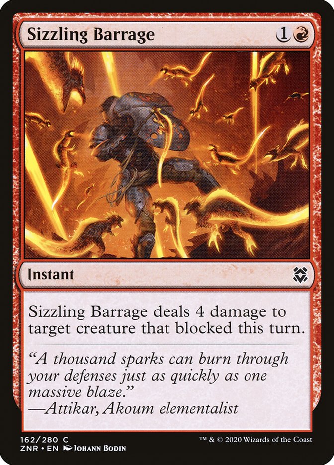 Sizzling Barrage [Zendikar Rising] | Exor Games Truro