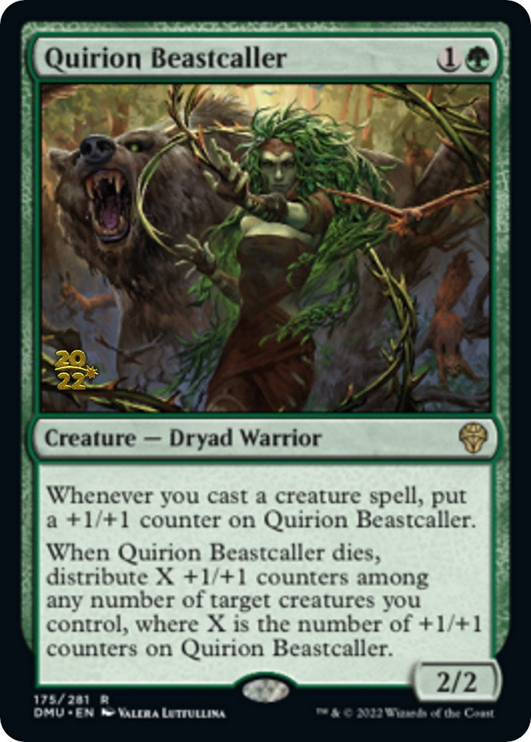 Quirion Beastcaller [Dominaria United Prerelease Promos] | Exor Games Truro