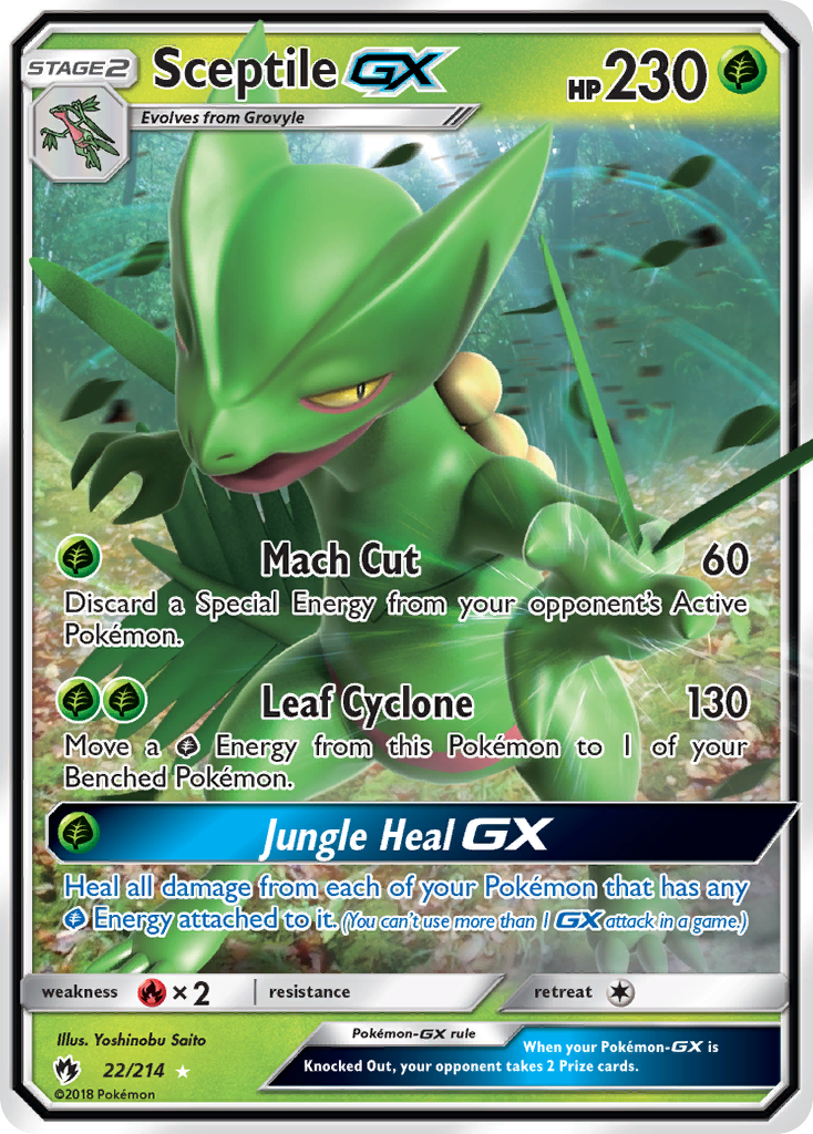 Sceptile GX (22/214) [Sun & Moon: Lost Thunder] | Exor Games Truro