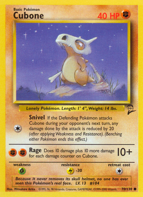 Cubone (70/130) [Base Set 2] | Exor Games Truro