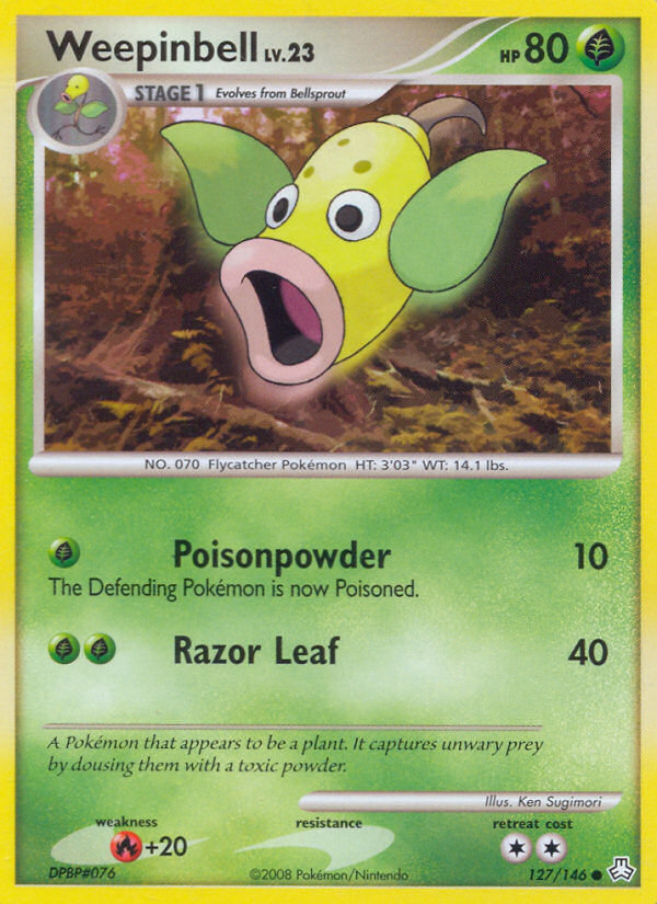 Weepinbell (127/146) [Diamond & Pearl: Legends Awakened] | Exor Games Truro