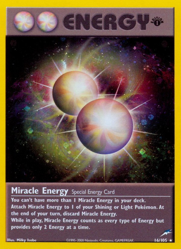 Miracle Energy (16/105) [Neo Destiny 1st Edition] | Exor Games Truro