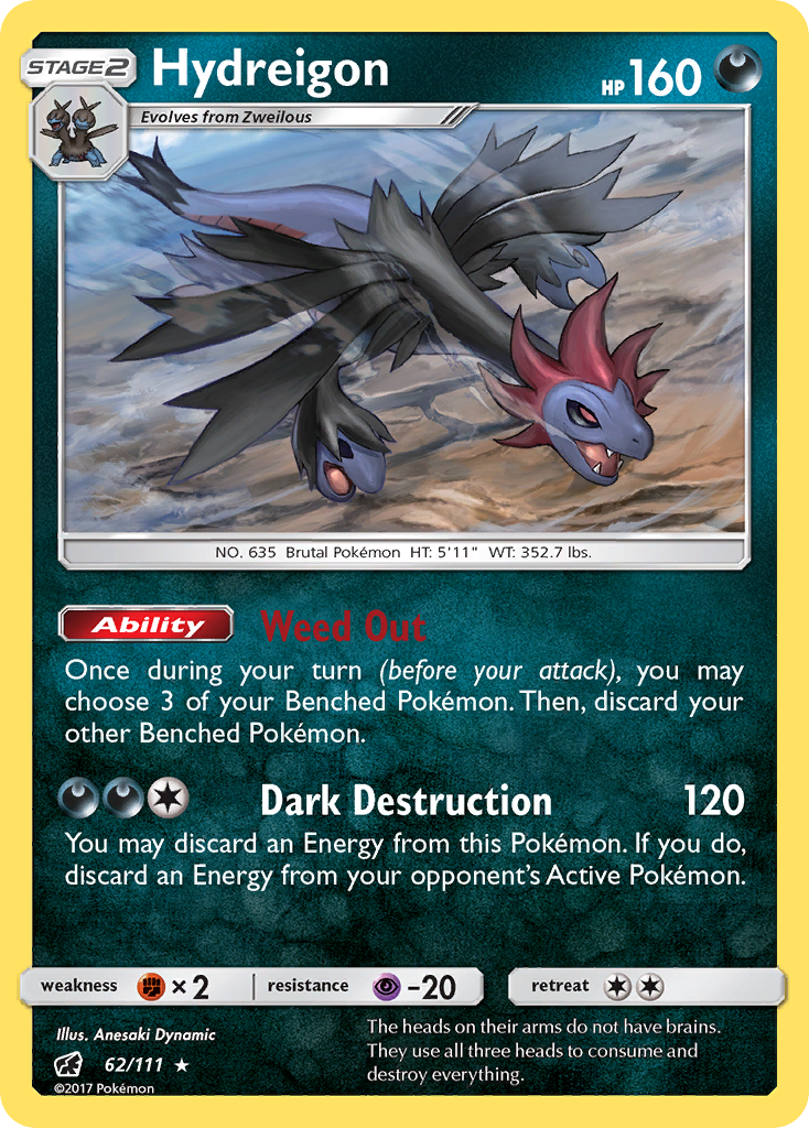 Hydreigon (62/111) [Sun & Moon: Crimson Invasion] | Exor Games Truro