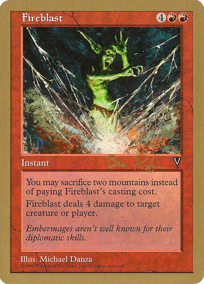 Fireblast (Ben Rubin) [World Championship Decks 1998] | Exor Games Truro