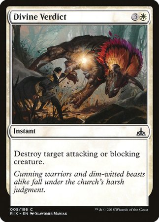Divine Verdict [Rivals of Ixalan] | Exor Games Truro