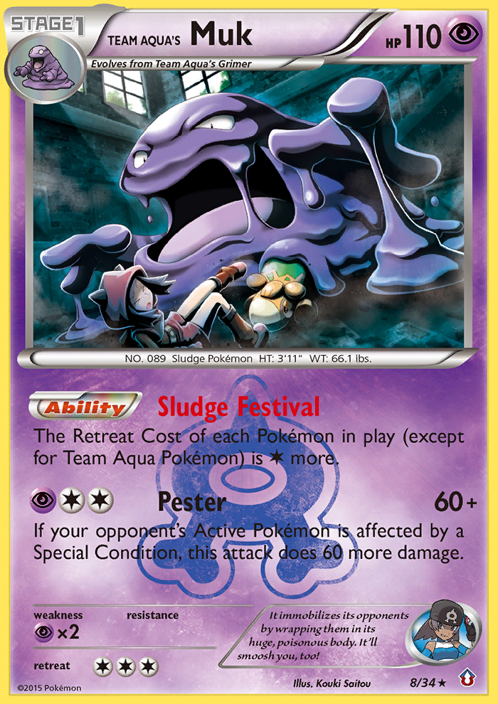 Team Aqua's Muk (8/34) [XY: Double Crisis] | Exor Games Truro