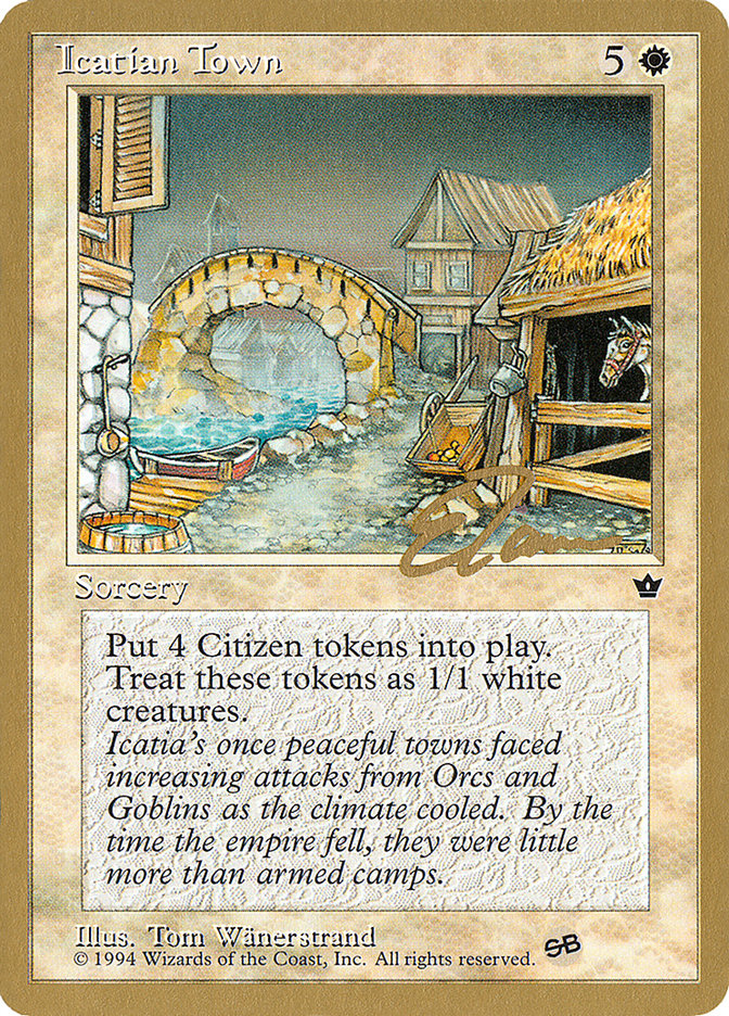 Icatian Town (Eric Tam) (SB) [Pro Tour Collector Set] | Exor Games Truro