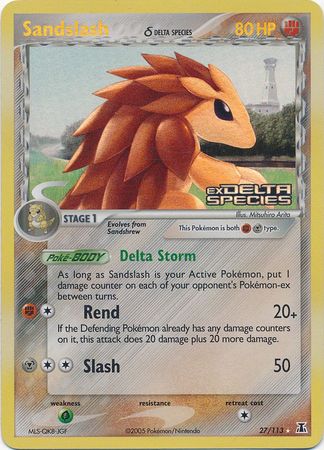 Sandslash (27/113) (Delta Species) (Stamped) [EX: Delta Species] | Exor Games Truro