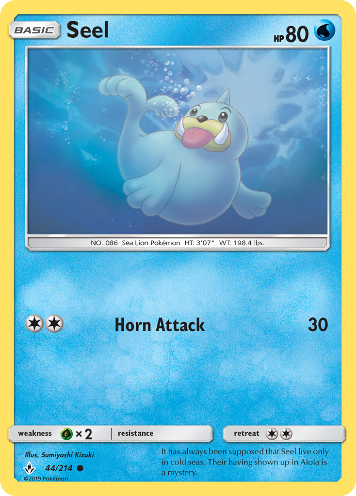 Seel (44/214) [Sun & Moon: Unbroken Bonds] | Exor Games Truro