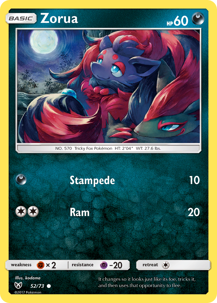 Zorua (52/73) [Sun & Moon: Shining Legends] | Exor Games Truro