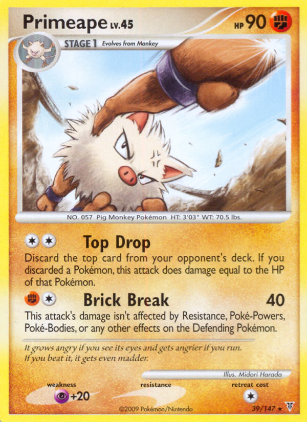 Primeape (39/147) [Platinum: Supreme Victors] | Exor Games Truro