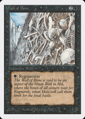 Wall of Bone [Unlimited Edition] | Exor Games Truro