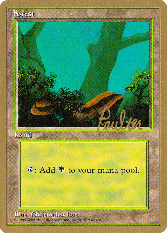 Forest (pp378) (Preston Poulter) [Pro Tour Collector Set] | Exor Games Truro