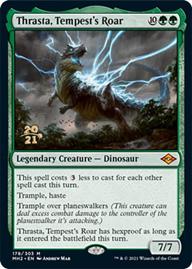 Thrasta, Tempest's Roar [Modern Horizons 2 Prerelease Promos] | Exor Games Truro