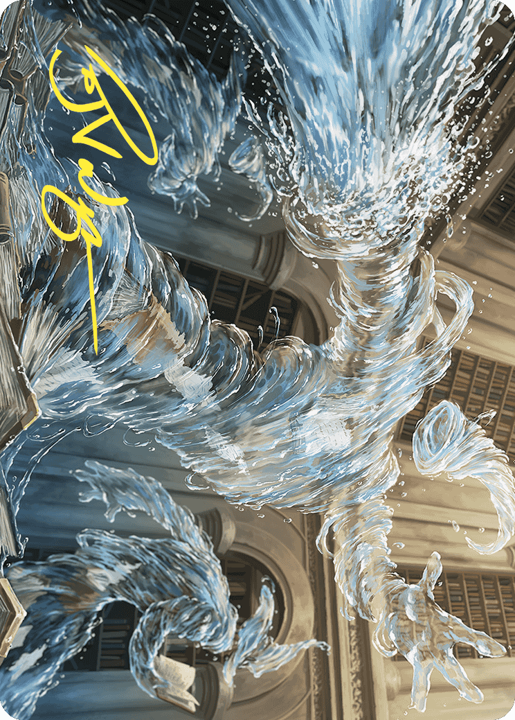 Splashy Spellcaster Art Card (Gold-Stamped Signature) [Wilds of Eldraine Art Series] | Exor Games Truro