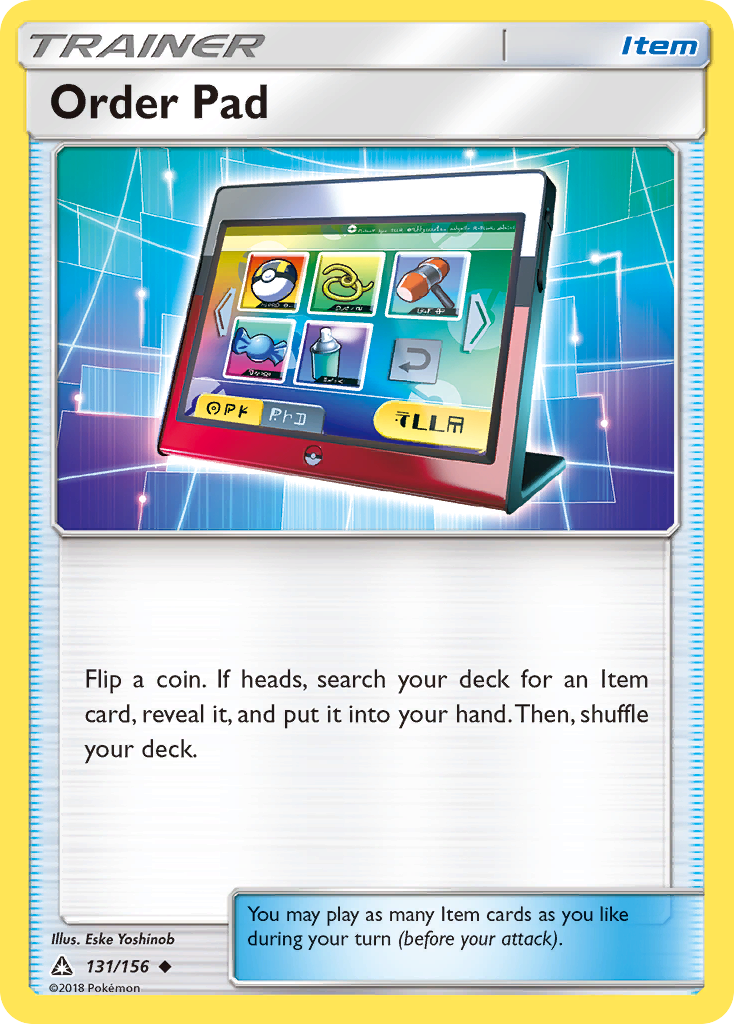 Order Pad (131/156) [Sun & Moon: Ultra Prism] | Exor Games Truro