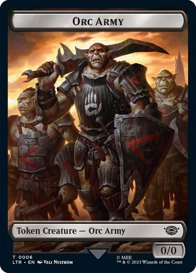 Orc Army Token (06) [The Lord of the Rings: Tales of Middle-Earth Tokens] | Exor Games Truro