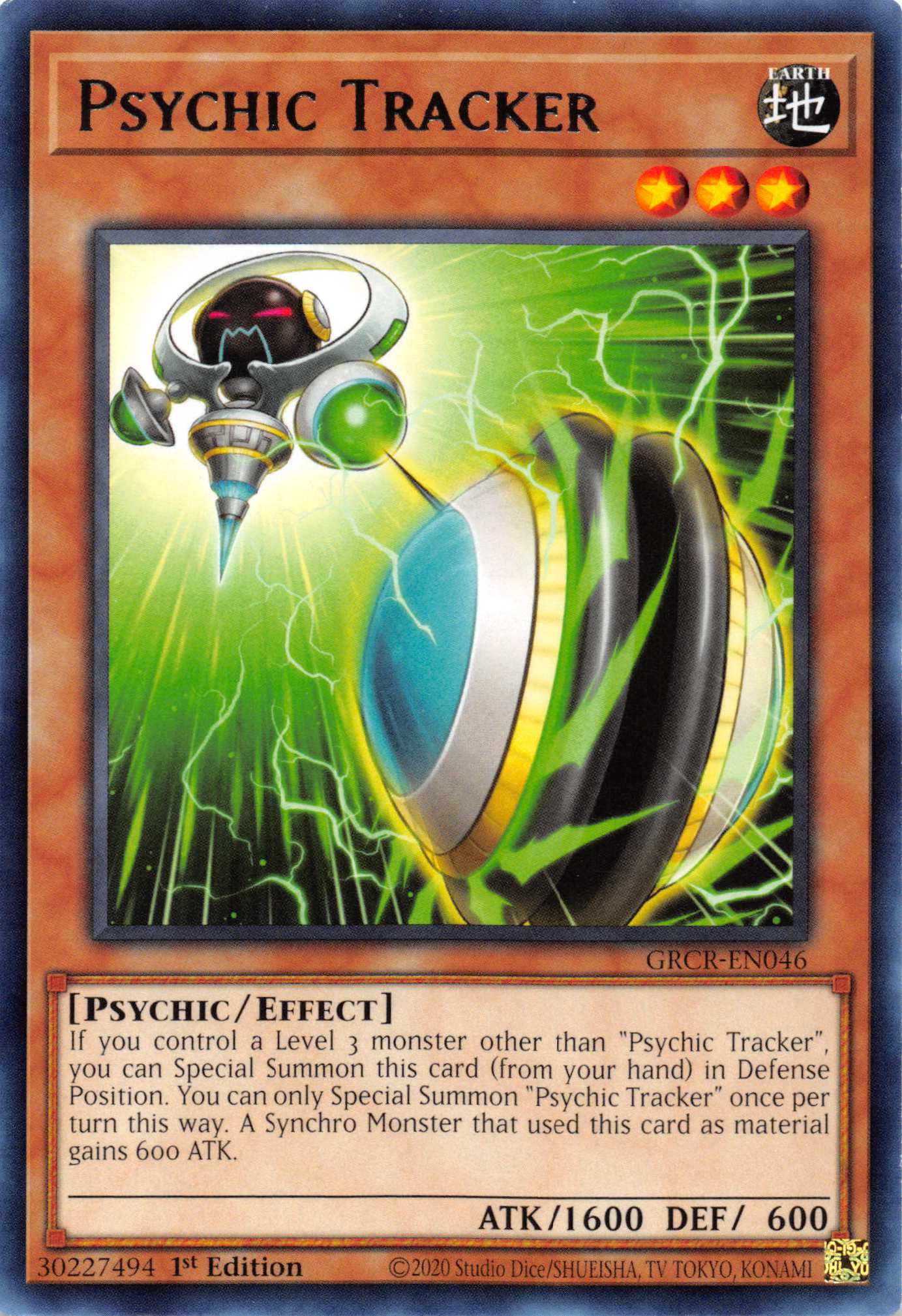 Psychic Tracker [GRCR-EN046] Rare | Exor Games Truro
