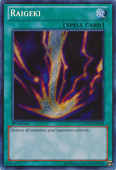 Raigeki [LCYW-EN054] Secret Rare | Exor Games Truro