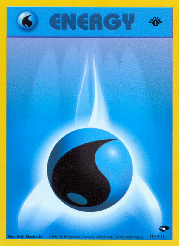 Water Energy (132/132) [Gym Challenge 1st Edition] | Exor Games Truro