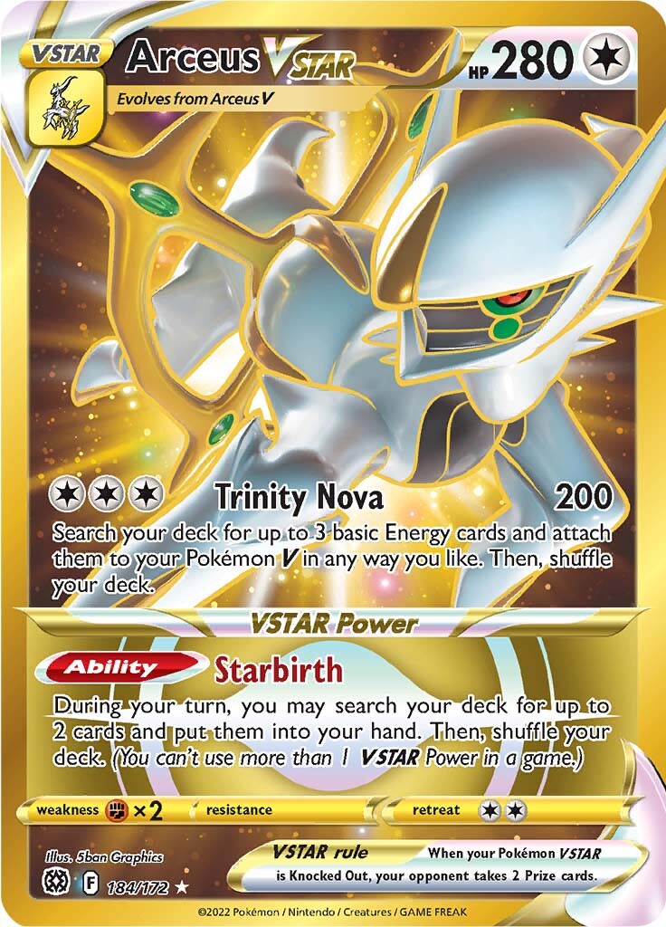 Arceus VSTAR (184/172) [Sword & Shield: Brilliant Stars] | Exor Games Truro