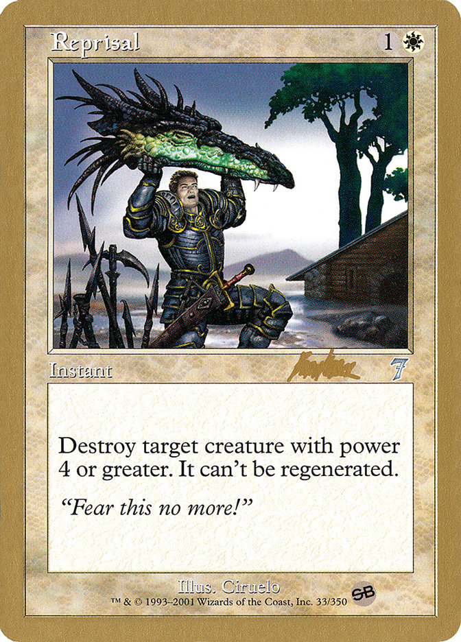 Reprisal (Brian Kibler) (SB) [World Championship Decks 2002] | Exor Games Truro