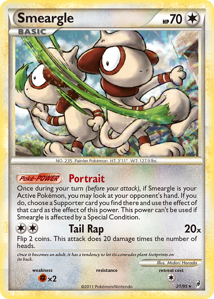 Smeargle (21/95) [HeartGold & SoulSilver: Call of Legends] | Exor Games Truro