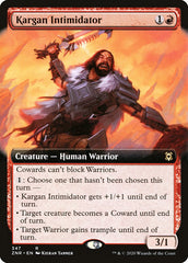Kargan Intimidator (Extended Art) [Zendikar Rising] | Exor Games Truro