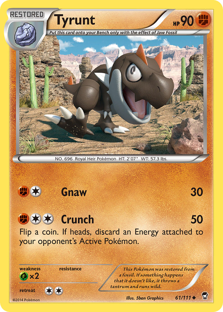 Tyrunt (61/111) [XY: Furious Fists] | Exor Games Truro