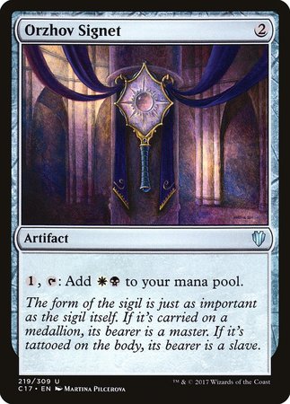 Orzhov Signet [Commander 2017] | Exor Games Truro