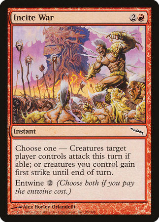 Incite War [Mirrodin] | Exor Games Truro