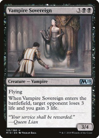 Vampire Sovereign [Core Set 2019] | Exor Games Truro