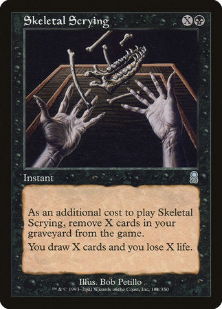 Skeletal Scrying [Odyssey] | Exor Games Truro