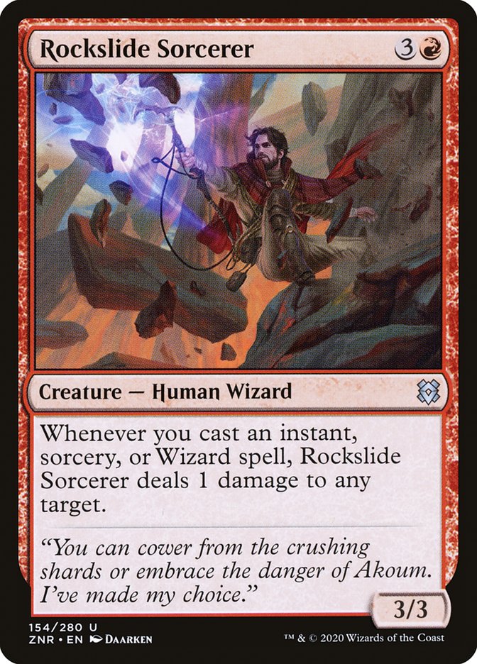 Rockslide Sorcerer [Zendikar Rising] | Exor Games Truro