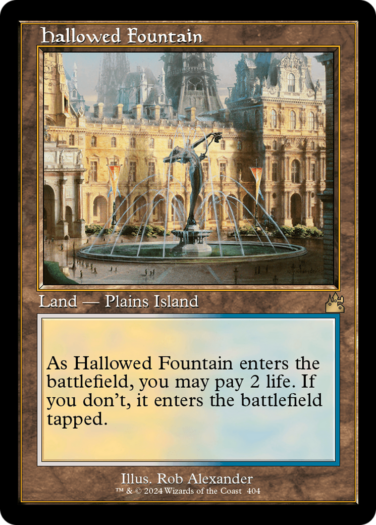 Hallowed Fountain (Retro) [Ravnica Remastered] | Exor Games Truro