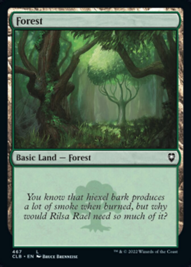 Forest (467) [Commander Legends: Battle for Baldur's Gate] | Exor Games Truro