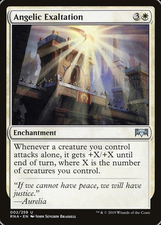 Angelic Exaltation [Ravnica Allegiance] | Exor Games Truro