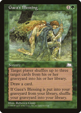 Gaea's Blessing [Weatherlight] | Exor Games Truro