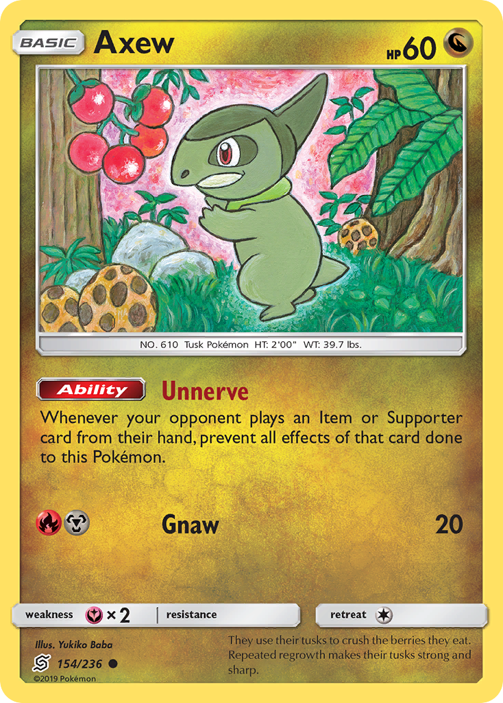 Axew (154/236) [Sun & Moon: Unified Minds] | Exor Games Truro